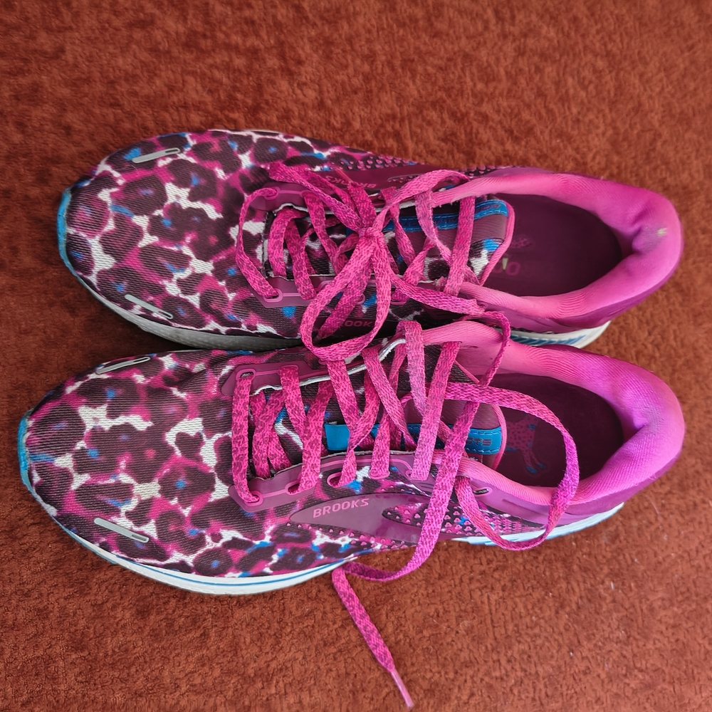 Brooks Women's Pink Leopard Running Shoes